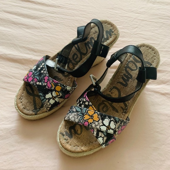 Sam Edelman Floral Espadrille Sandal - Picture 2 of 2